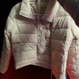 cream love tree puffer jacket size medium